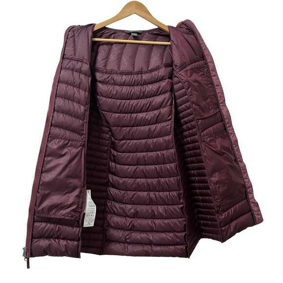 Eddie Bauer Womens Astoria Hooded Down Long Puffer Jacket Size S Red Skiing - Picture 7 of 9